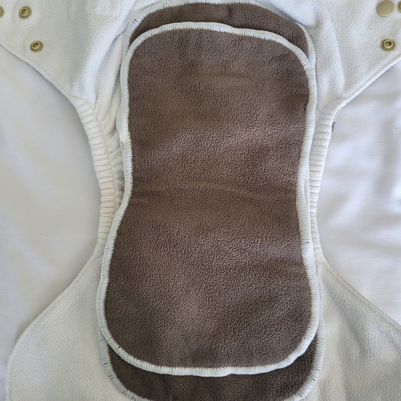 Beige Zebra Lil Helper Cloth Diaper - Picture 3 of 3